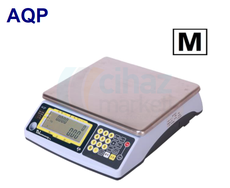 Dikomsan AQP-30 Onaylı Fiyat Hesaplamalı Terazi 15 kg / 5 g ~ 30 kg / 10 g
