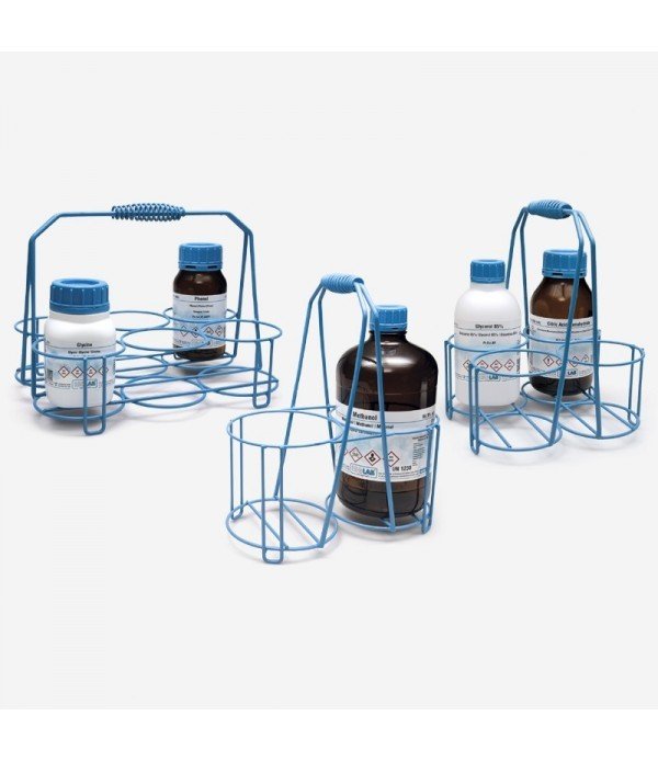 ISOLAB 062.66.500 şişe sepeti - tel - 500 ml şişeler için