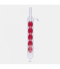 ISOLAB 035.11.250 soğutucu - Allihn - soxhlet için - 100/250 ml - erkek şilif : NS 45/40 - cam yan kol