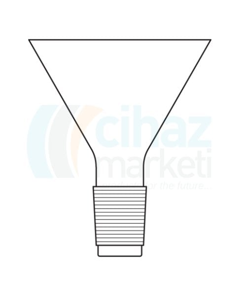 Çalışkan Cam Teknik LG027.05.0060 Huni, Şilifli 60 mm, NS: 14.5/23