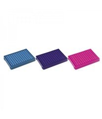ISOLAB 089.03.012P PCR tüp standı - 96 delikli - mor