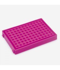 ISOLAB 089.03.012R PCR tüp standı - 96 delikli - rubi