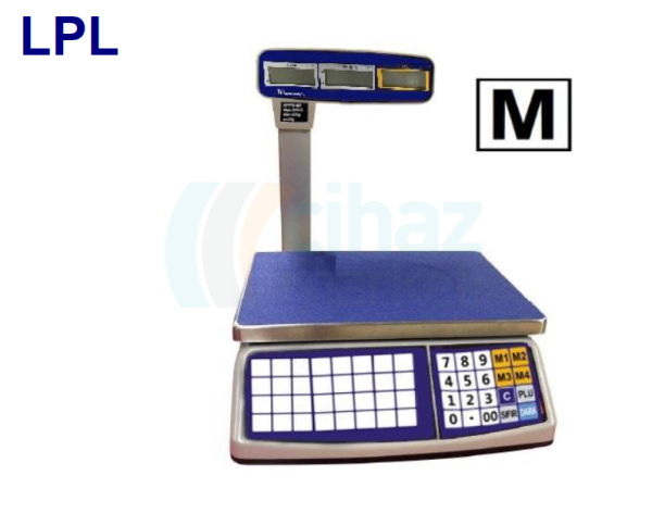 Dikomsan LPL-30 Onaylı Fiyat Hesaplamalı Boyunlu Terazi 15 kg / 5 g ~ 30 kg / 10 g