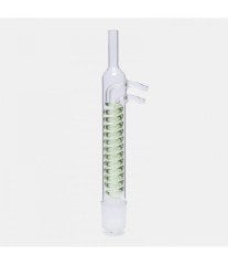 ISOLAB 035.13.030 soğutucu- Dimroth - soxhlet için - 30 ml - erkek şilif : NS 29/32 - cam yan kol