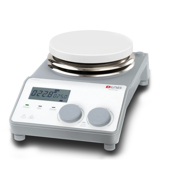 DLAB MS-H-ProA Package-2 LCD Dijital Manyetik Isıtıcılı Karıştırıcı, PT1000A Harici Sıcaklık Sensörü ve Destek Standı 340°C 20 L 1500rpm