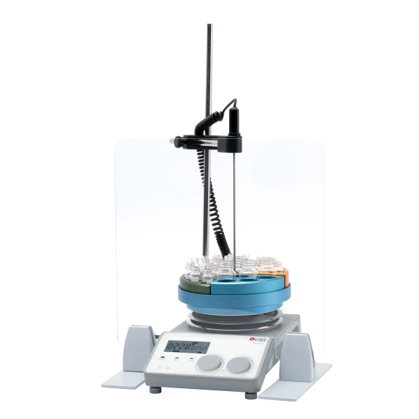DLAB MS-H-ProA Package-2 LCD Dijital Manyetik Isıtıcılı Karıştırıcı, PT1000A Harici Sıcaklık Sensörü ve Destek Standı 340°C 20 L 1500rpm