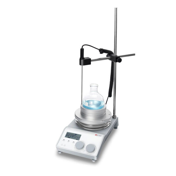 DLAB MS-H-ProM Package-2 LCD Dijital Isıtıcılı Manyetik Karıştırıcı Timerlı, PT1000A Harici Sıcaklık Sensörü ve Destek Standı, 340°C 20 L 1500 rpm