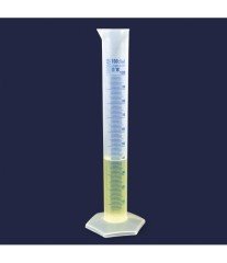 ISOLAB 016.06.500 mezür - uzun from - P.P - B kalite - mavi skala - 500 ml