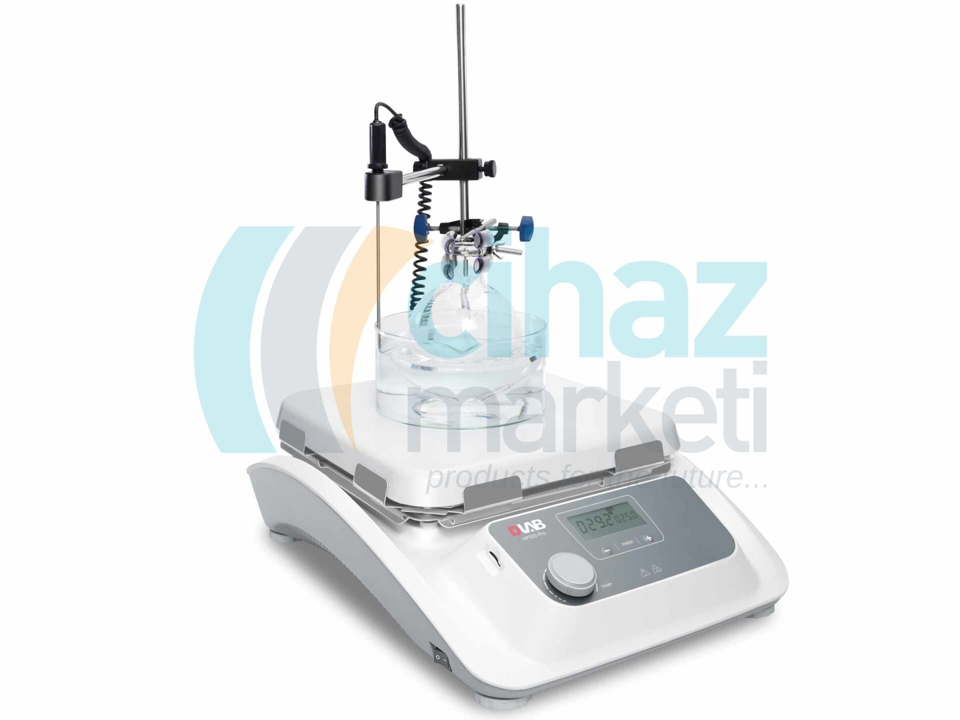 DLAB HP500-Pro Package Isıtıcı Tabla, PT1000A Harici Sıcaklık Sensörü ve Destek Standı, RT…500 °C, 30 L