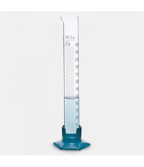 ISOLAB 016.07.050 mezür - uzun form - P.P tabanlı - B kalite - grup sertifikalı - beyaz skala - 50 ml