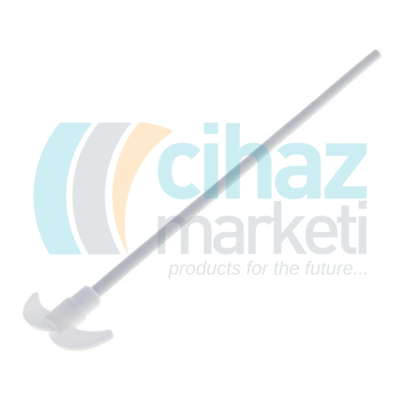 PTFE Teflon Şaft 400mm/65mm 7mm Çap - Mekanik Karıştırıcı Ucu