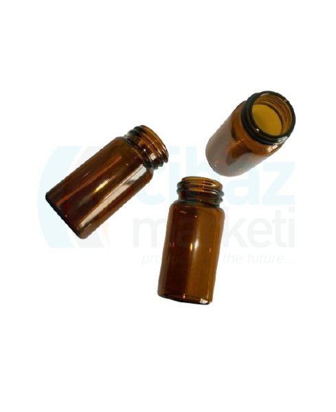 Çalışkan Cam Teknik LG101VA.0002 Vial, Diğer Hacimler, Şeffaf Vida Kapaklı, Taksimatlı 10 ml Hacim, 22.5 x46 mm