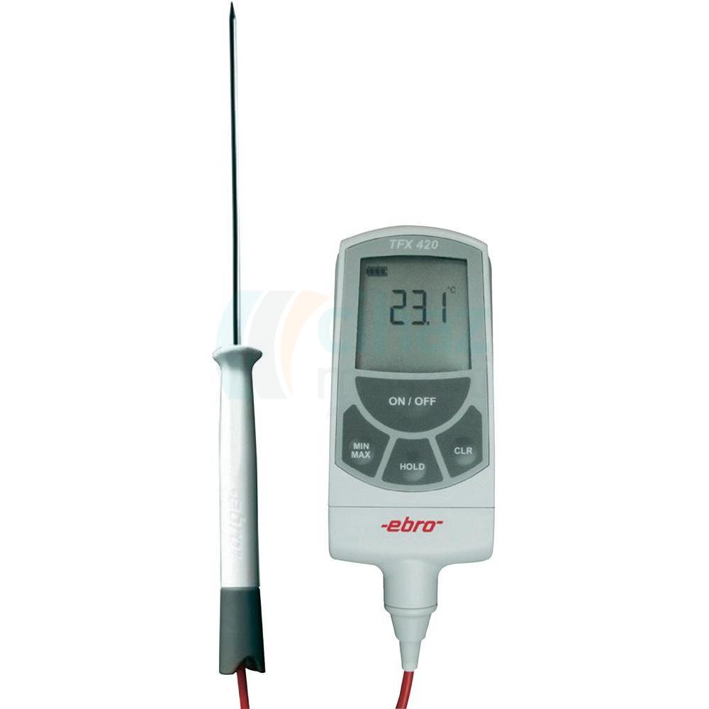 Ebro TFX 420 Saplama Tip Kablolu Termometre TPX 400 PT1000 Kablolu Problu (60 cm) -50 °C ... +400 °C