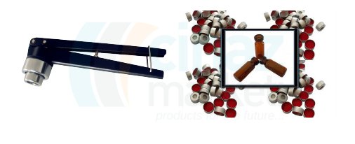 Çalışkan Cam Teknik LG099.01.001 Crimper Kıvrım boyunlu vialler için kapak takma aparatı