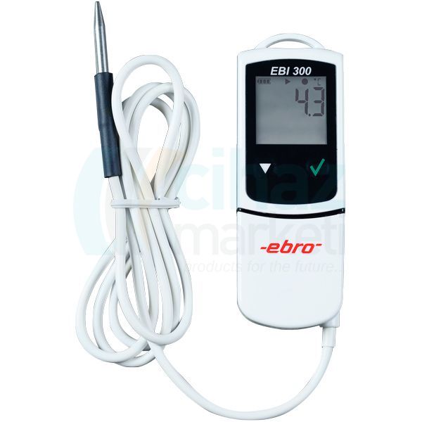 Ebro EBI 300 TE USB Bağlantılı Harici Problu DataLogger Sıcaklık Kaydedici