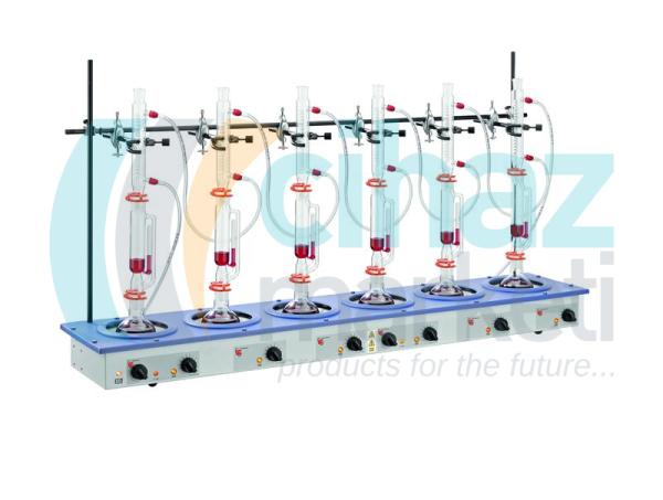 Electrothermal EMEA61000/CE Çoklu Mantolu Isıtıcı Karıştırıcı 6x1000ml, 1000rpm