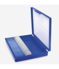 ISOLAB 076.02.000O lam kutusu - 25 lam kapasiteli - plastik kilitli - turuncu