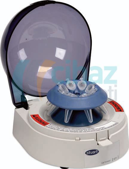 Stuart SCF1 Mini Santrifüj, 6000rpm, 8 x 1,5 veya 8 x 2,2 ml