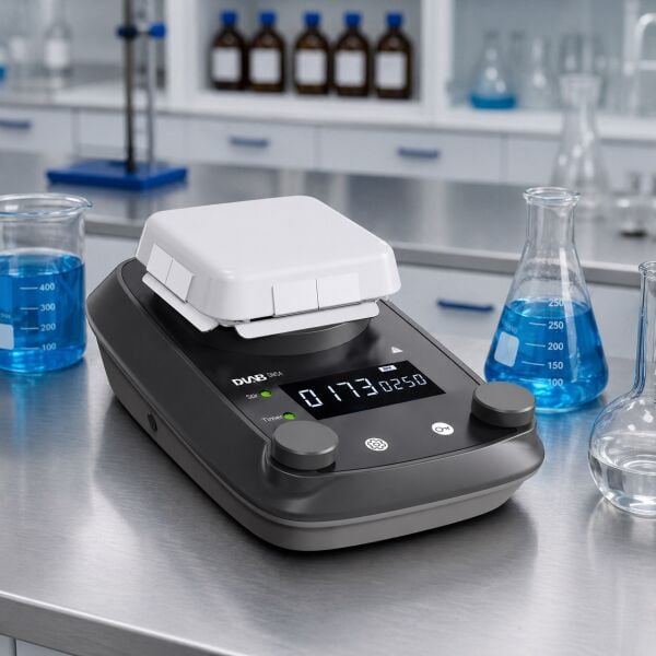 DLAB DMS4 Dijital Isıtmasız Manyetik Karıştırıcı 10 L, 50 ~ 1500 rpm, Cam Seramik Plaka