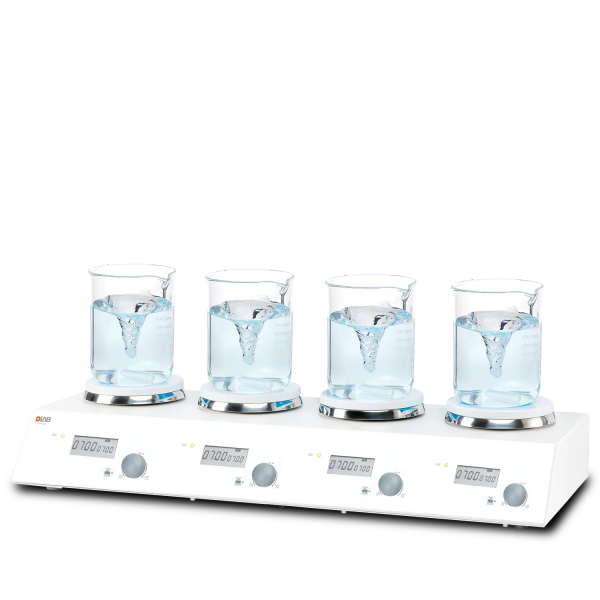 DLAB MS-M-S4 4 Bölmeli Dijital Manyetik Karıştırıcı 200 ~ 1500 rpm / 4 x 3 L
