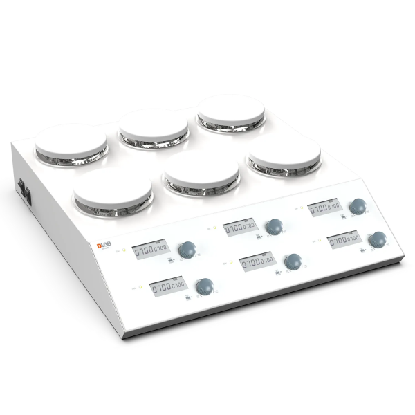 DLAB MS-M-S6 6 Bölmeli Dijital Manyetik Karıştırıcı 200 ~ 1500 rpm / 6 x 3 L